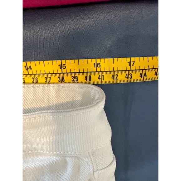 Lilly Pulitzer Palm Beach Fit White Denim Jeans Palm Tree Pockets 10 Pre-owned - Picture 5 of 7